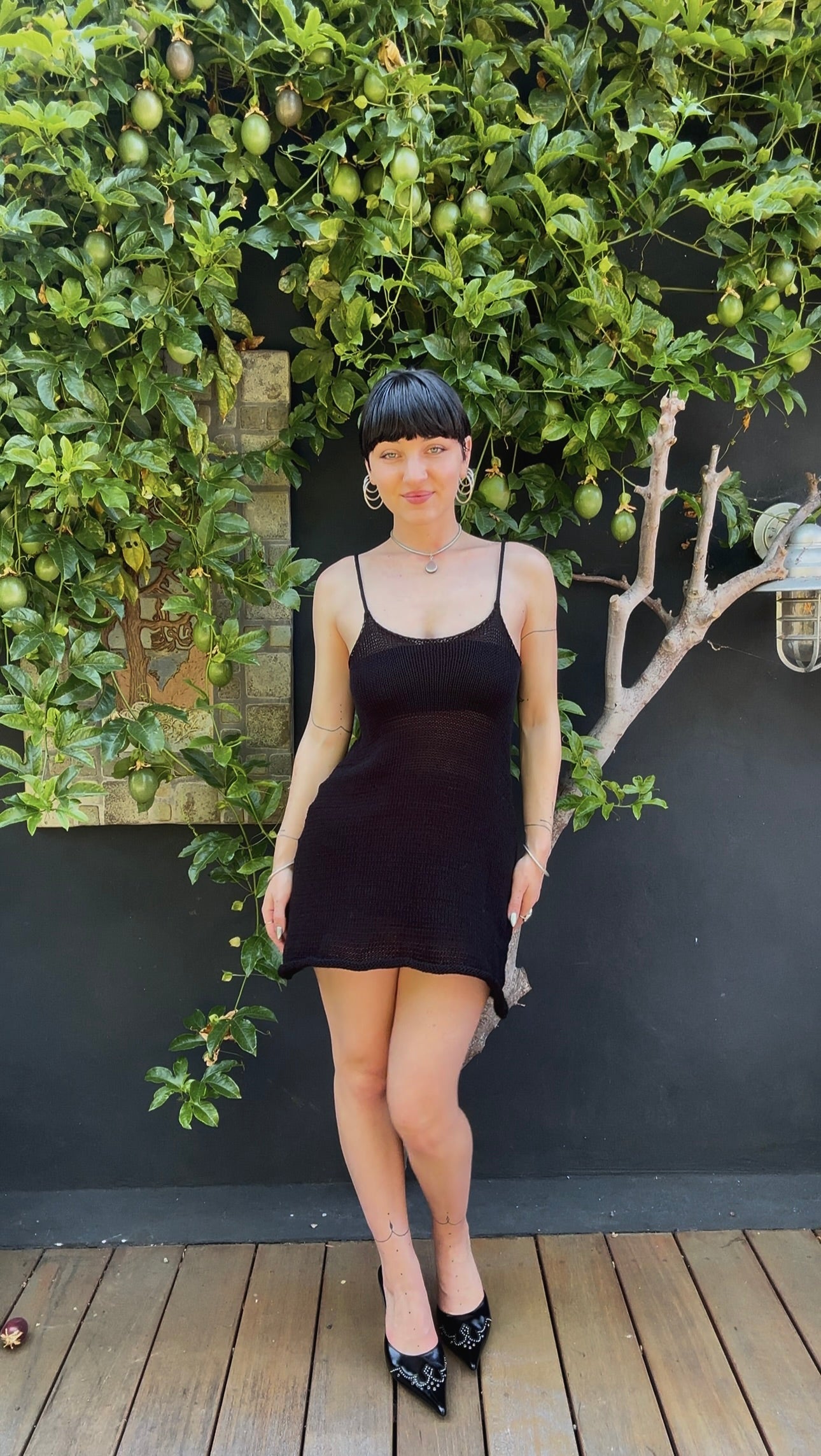 Onyx Knit Mini Dress *