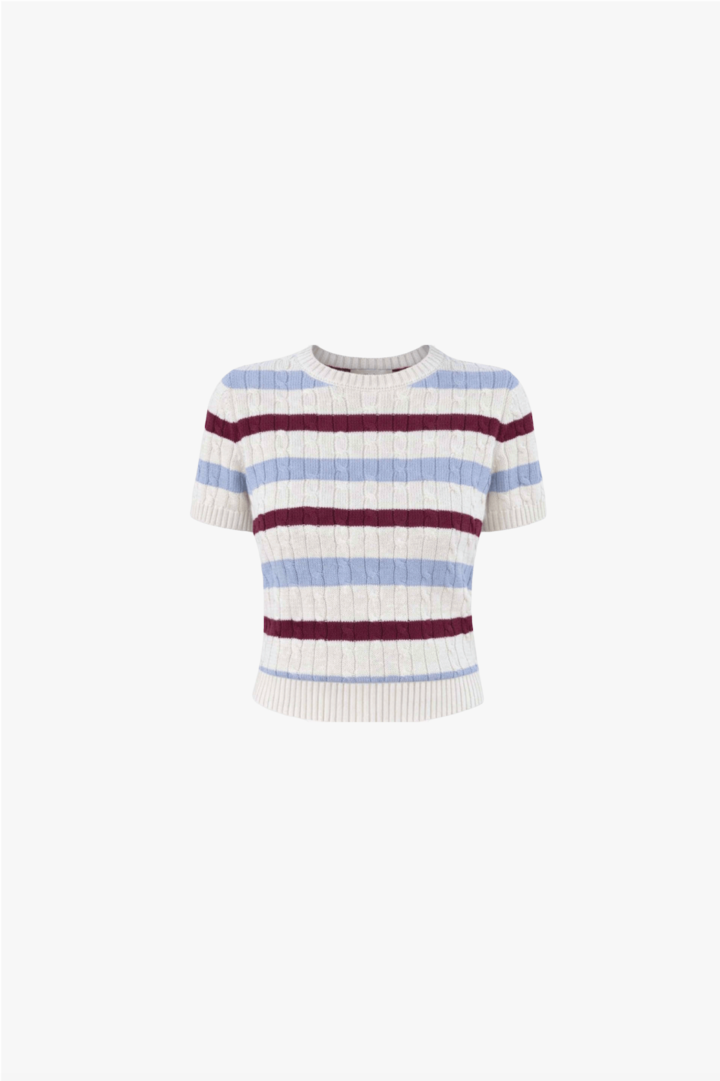 Letti Short Sleeve Crew in Ivory
