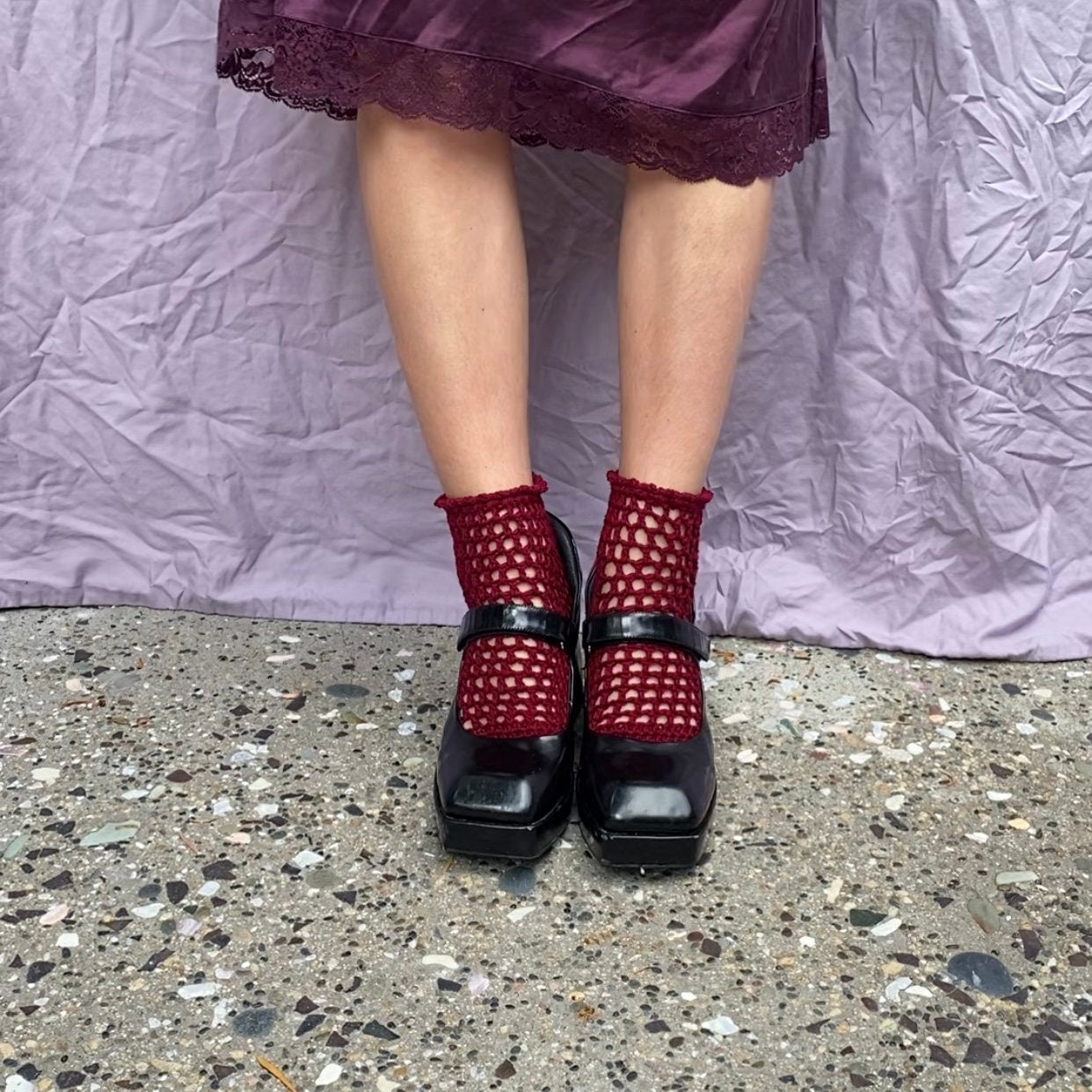Burdock Mesh Ankle Socks *