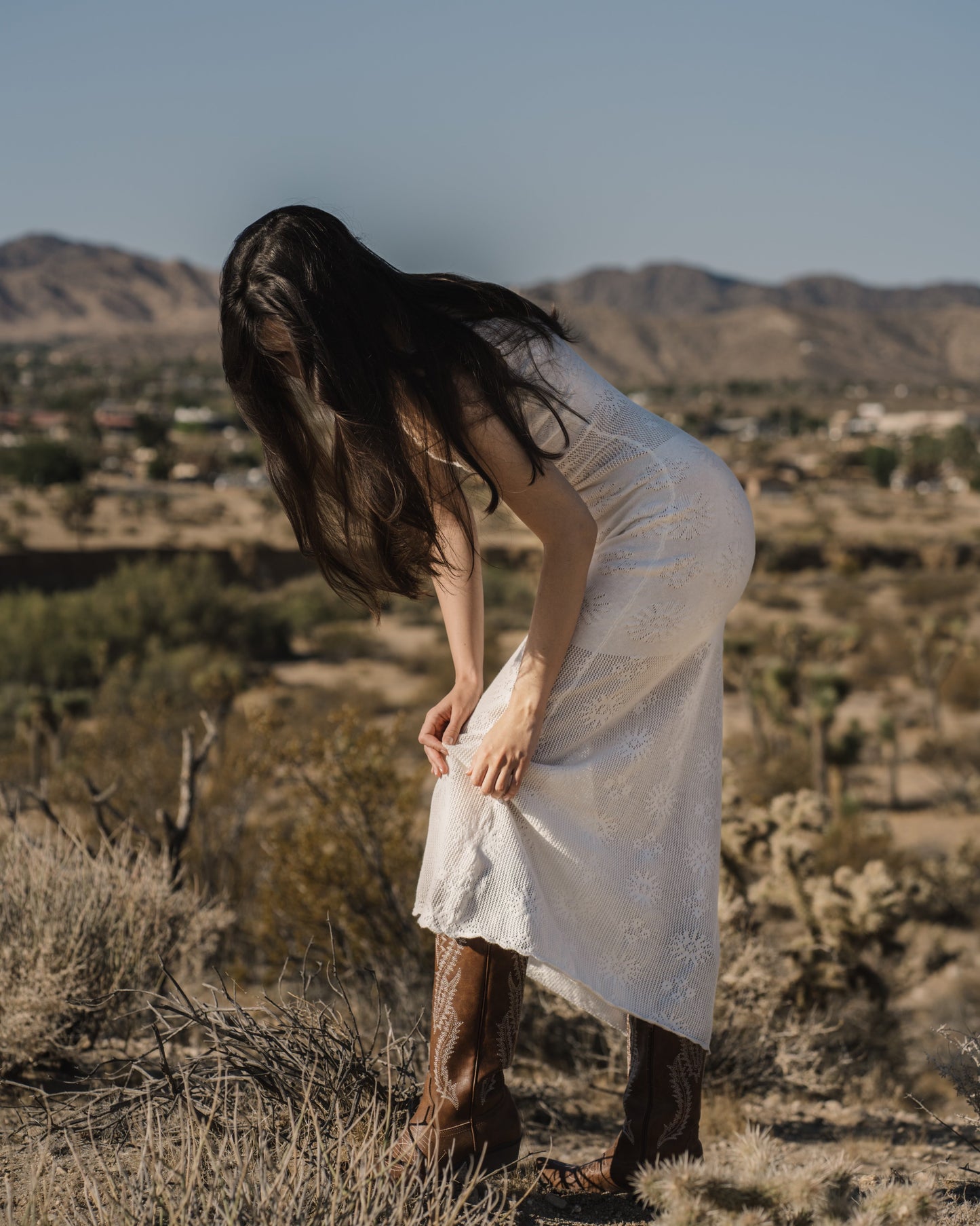 June Maxi in Moonlight White