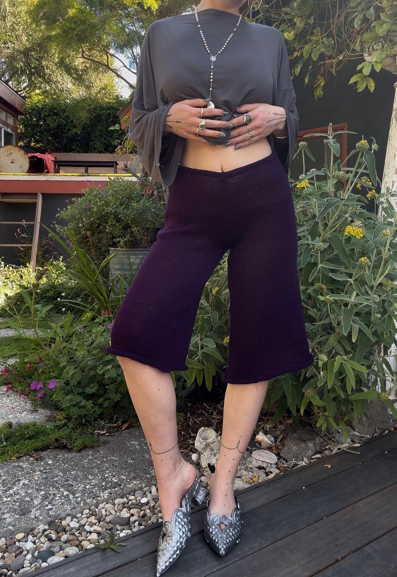 Noctiluca Knit Capri Pants *