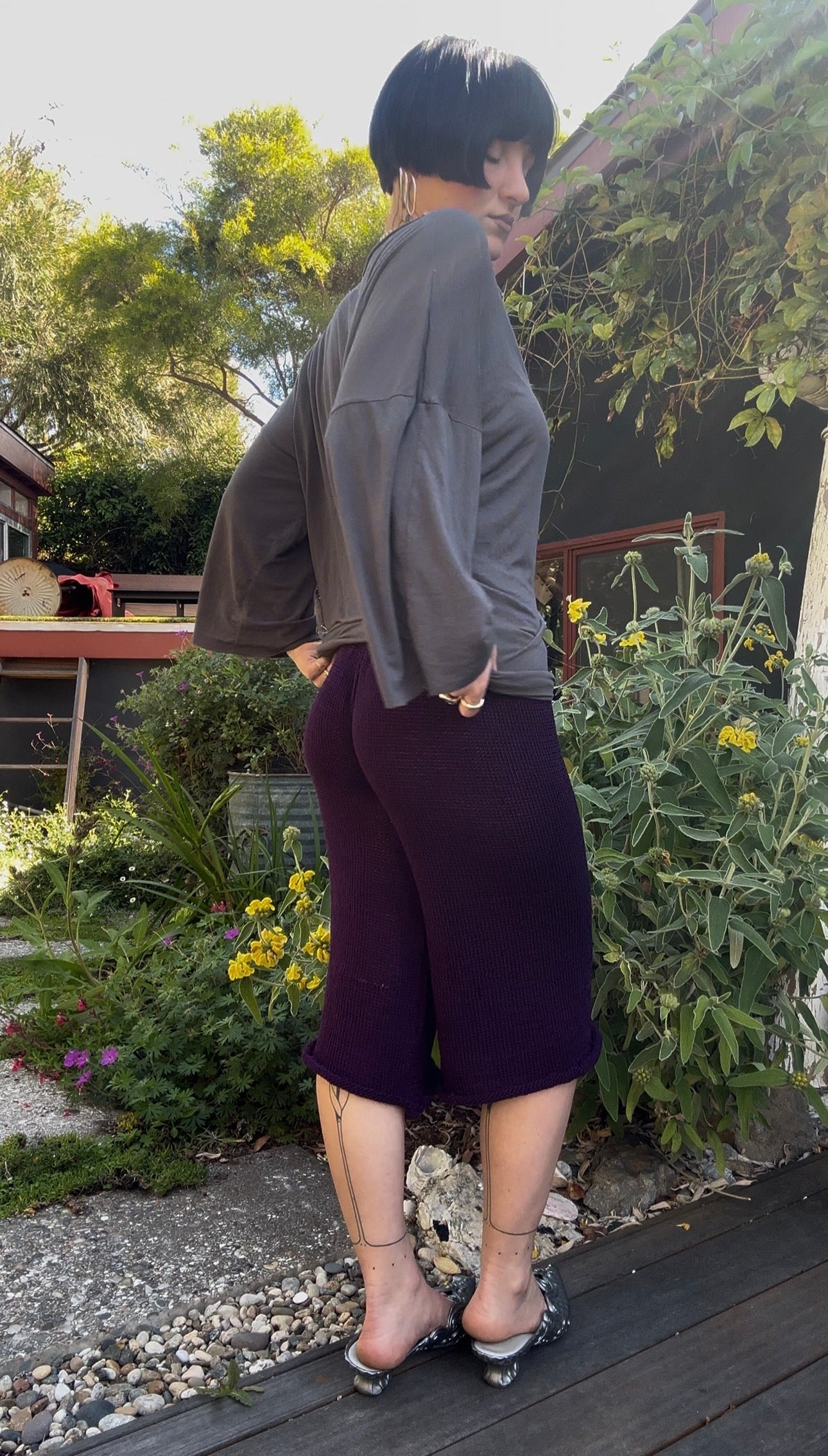 Noctiluca Knit Capri Pants *