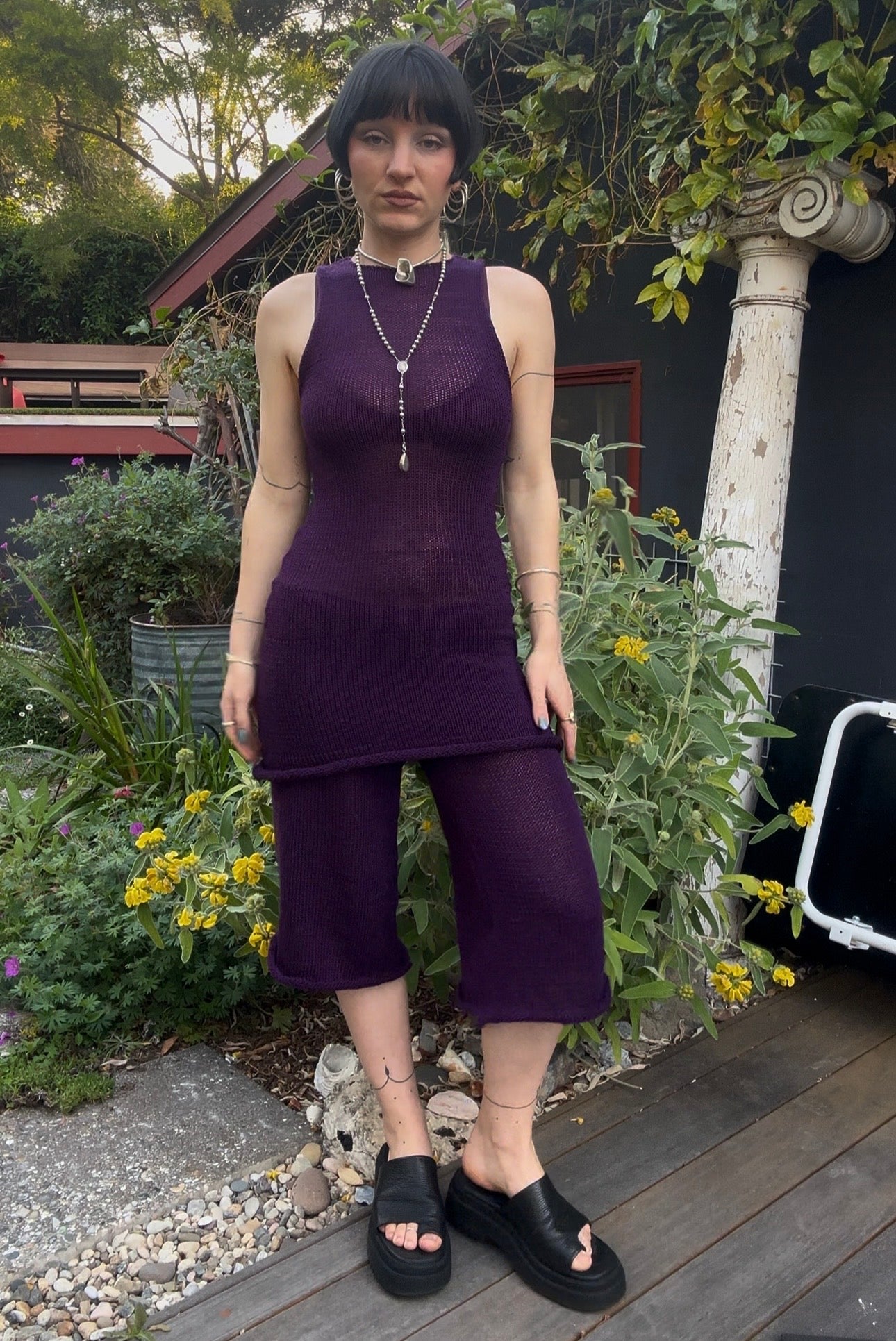 Noctiluca Knit Capri Pants *