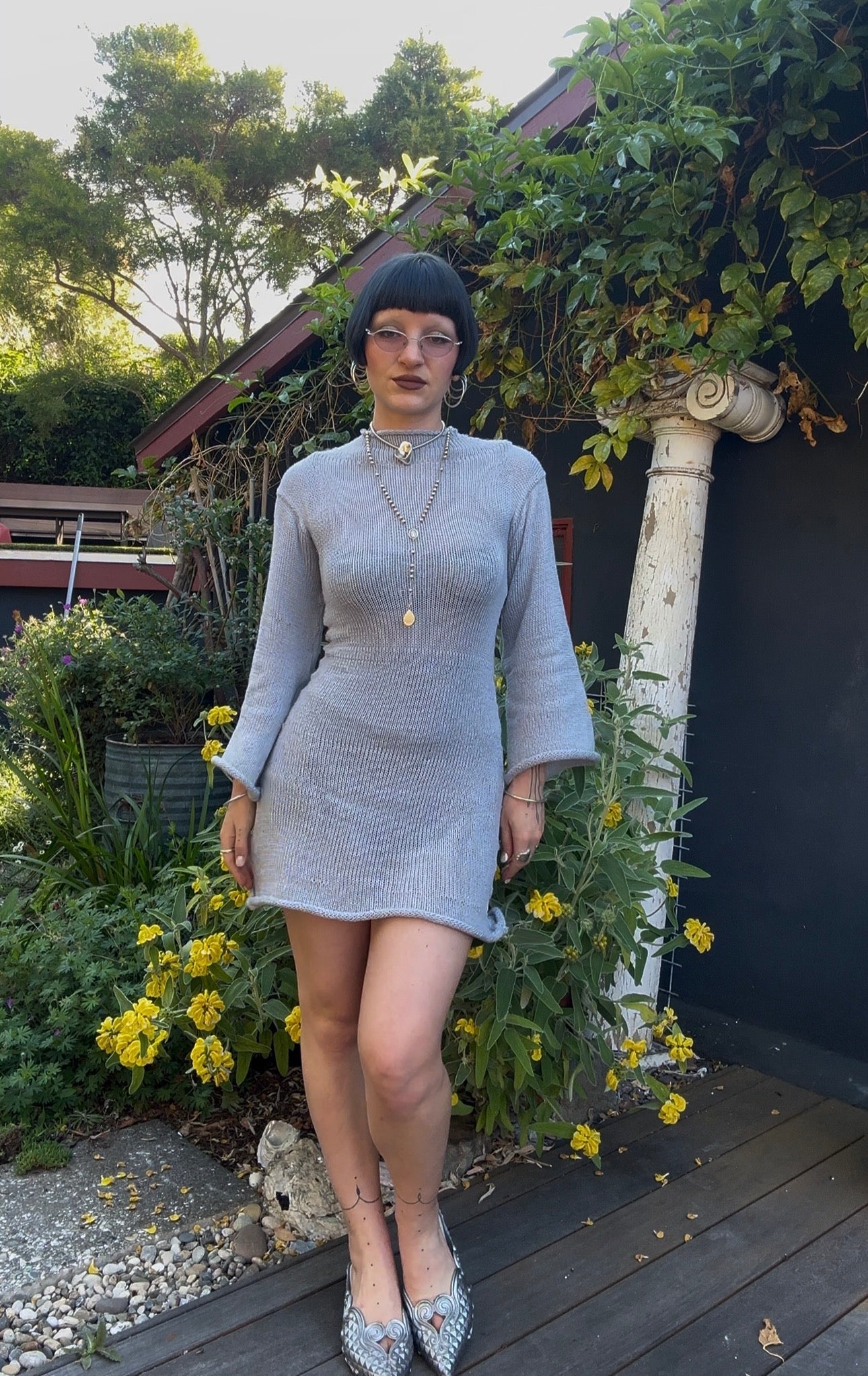 Snowfall Long Sleeve Mini Dress *