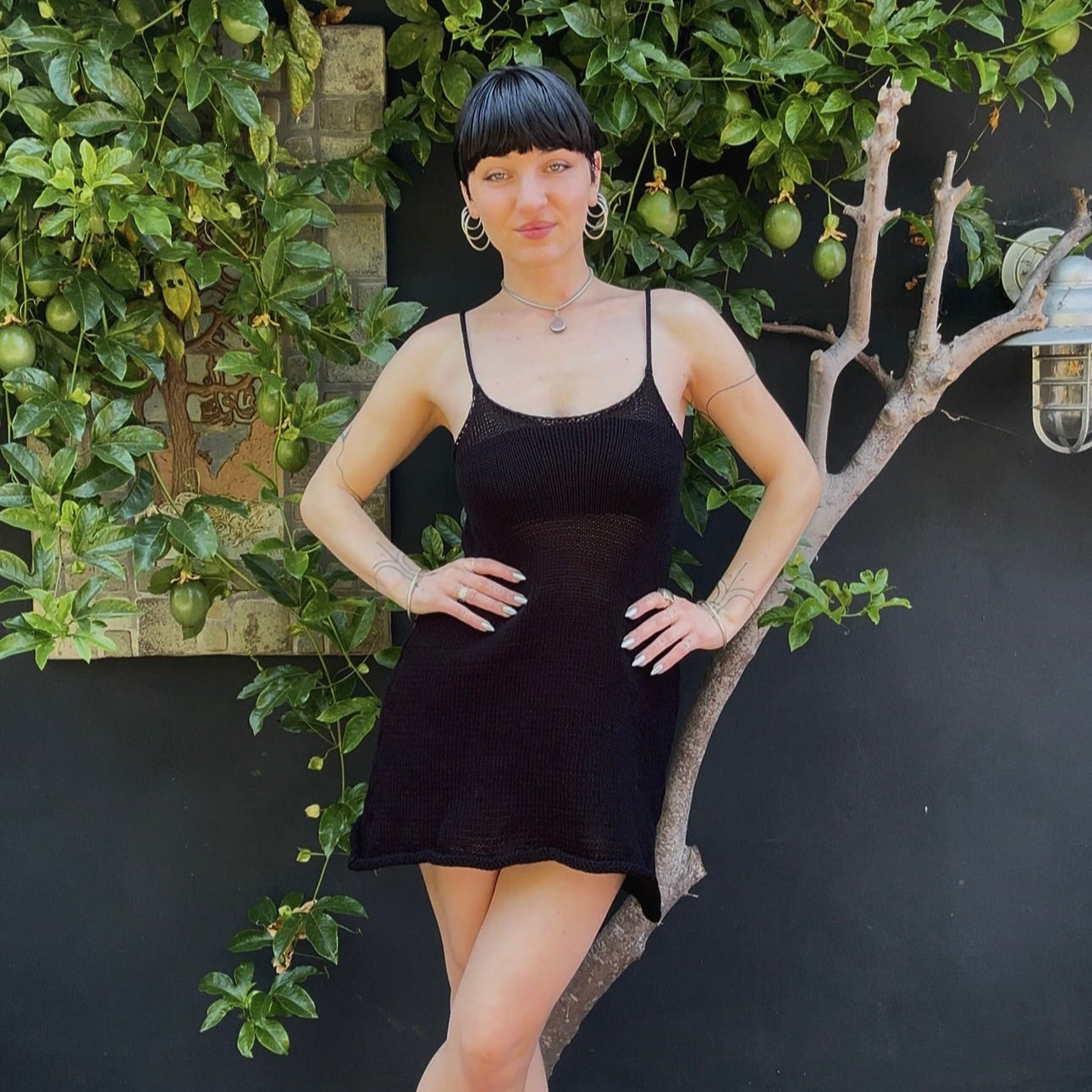 Onyx Knit Mini Dress *