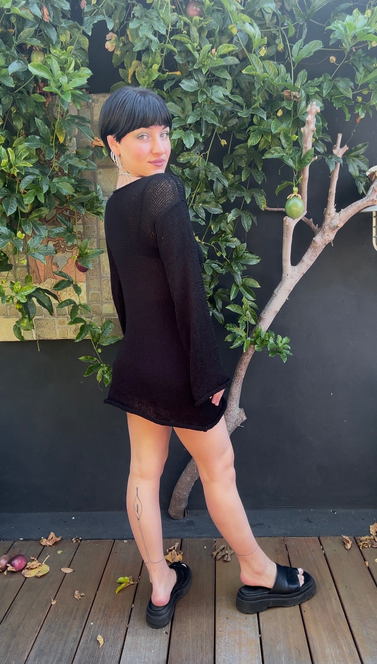 Nessaea Longsleeve Knit Mini Dress *