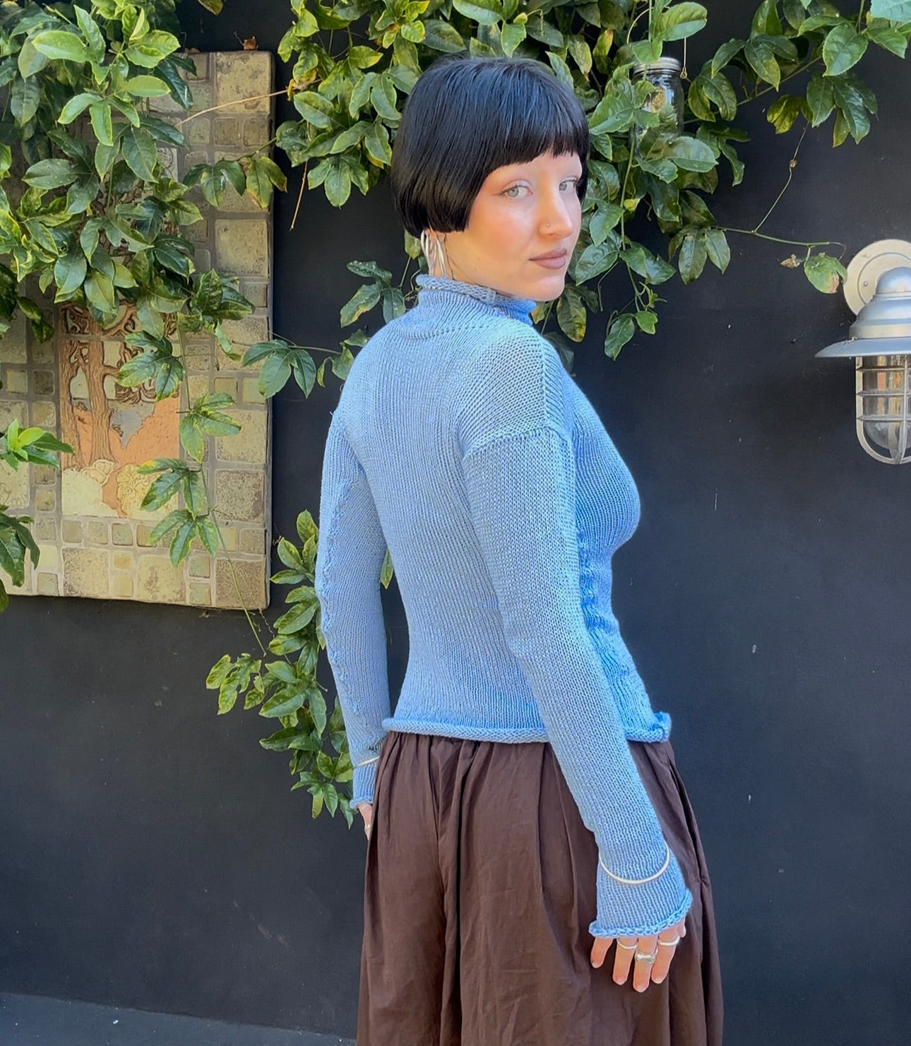 Iceberg Turtleneck Knit Top *