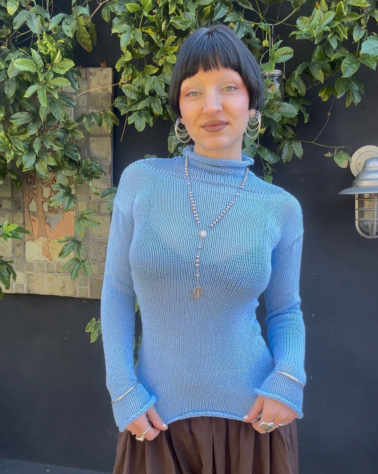 Iceberg Turtleneck Knit Top *