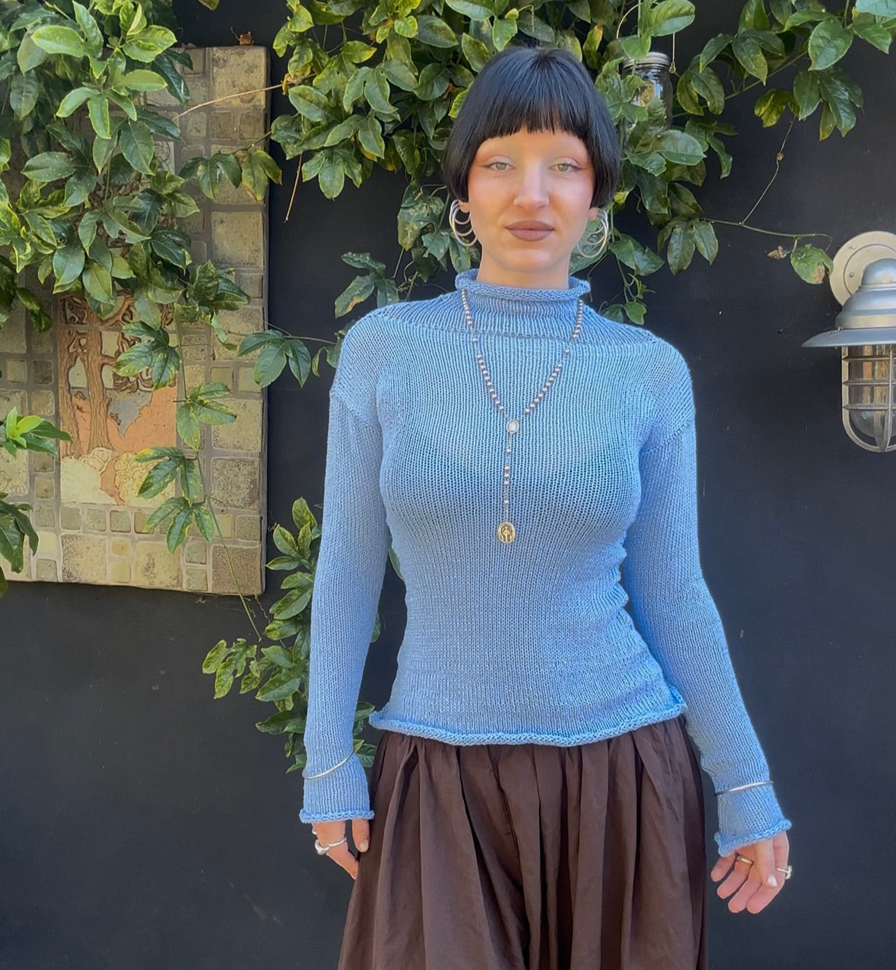 Iceberg Turtleneck Knit Top *