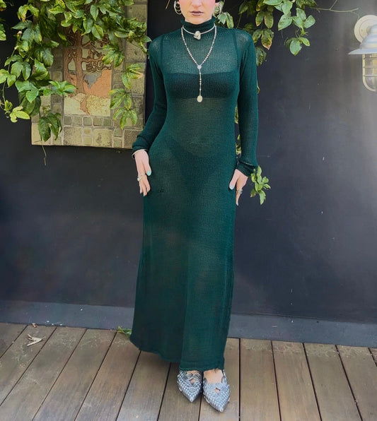 Alocasia Knit Mockneck Maxi Dress *