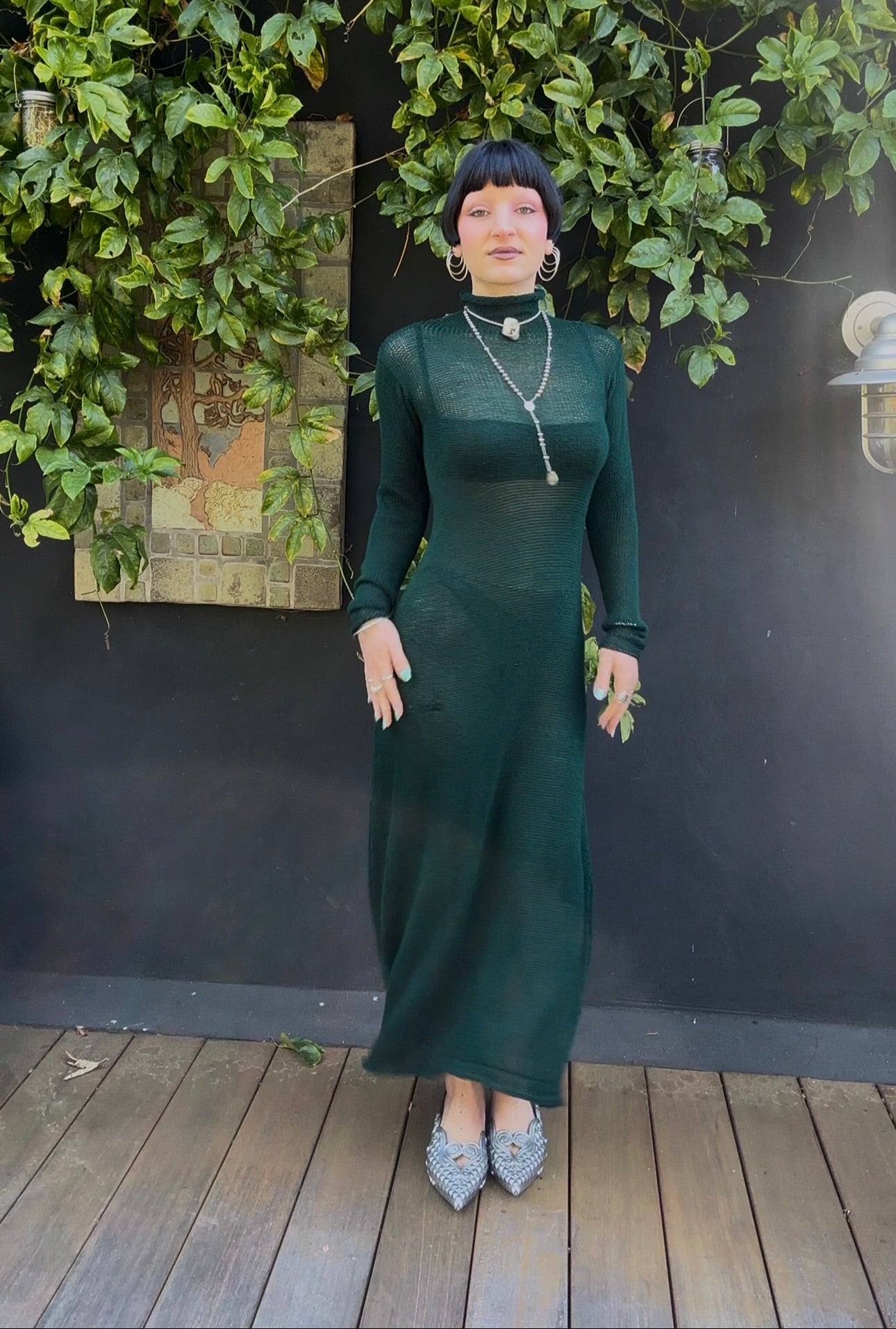 Alocasia Knit Mockneck Maxi Dress *