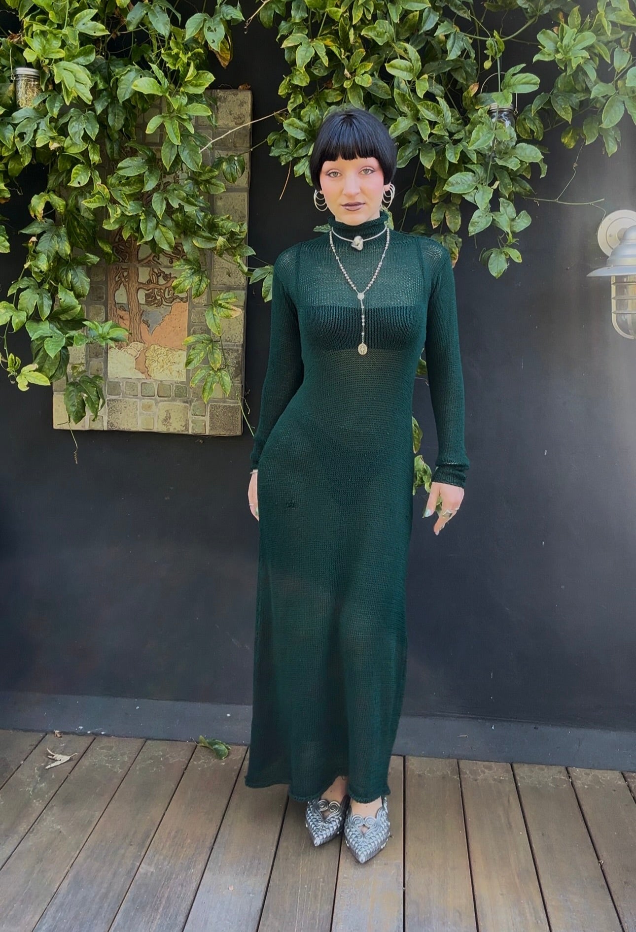 Alocasia Knit Mockneck Maxi Dress *
