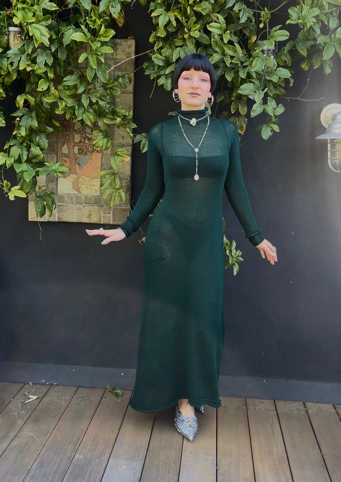 Alocasia Knit Mockneck Maxi Dress *