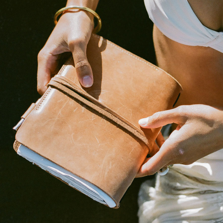 Handmade Leather Journal Cover Minga