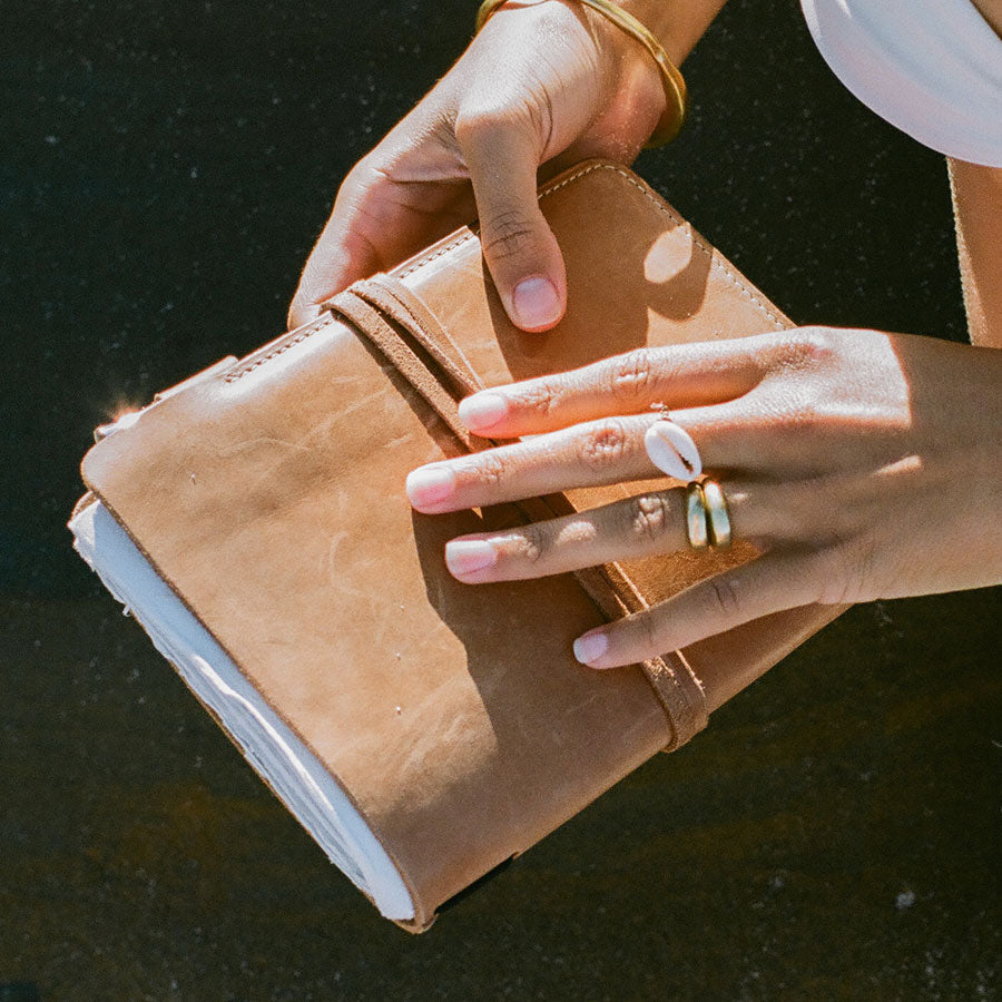 Handmade Leather Journal Cover Minga