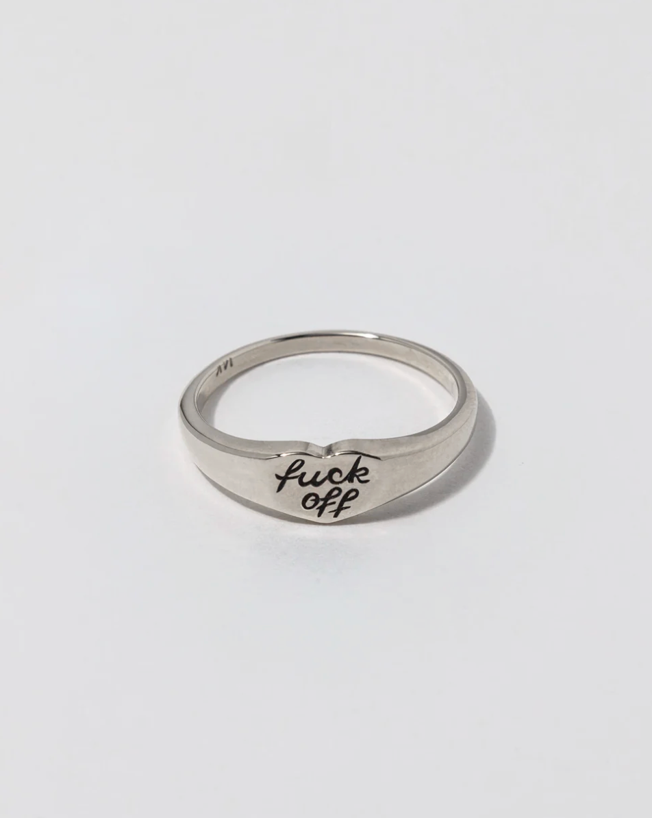 FUCK OFF SIGNET RING