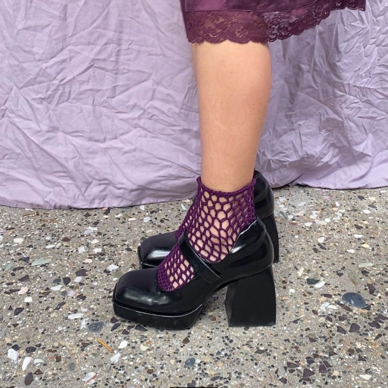 Burdock Mesh Ankle Socks *