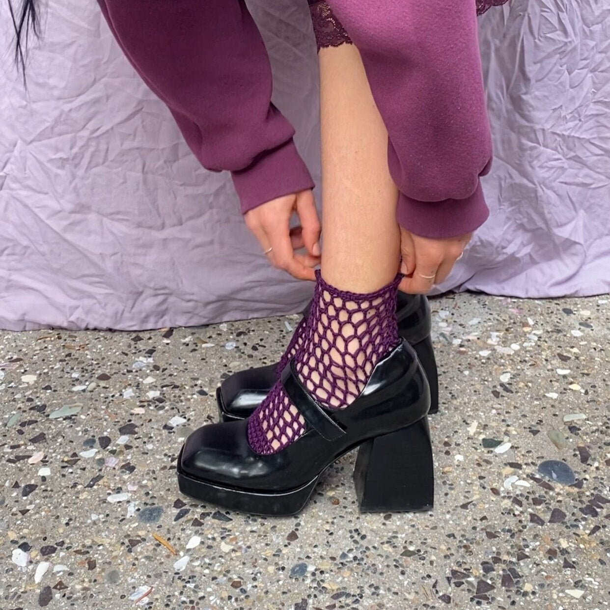 Burdock Mesh Ankle Socks *