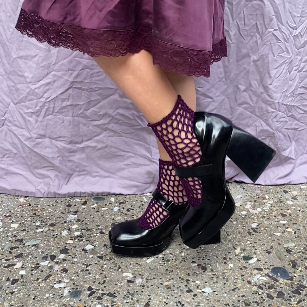 Burdock Mesh Ankle Socks *