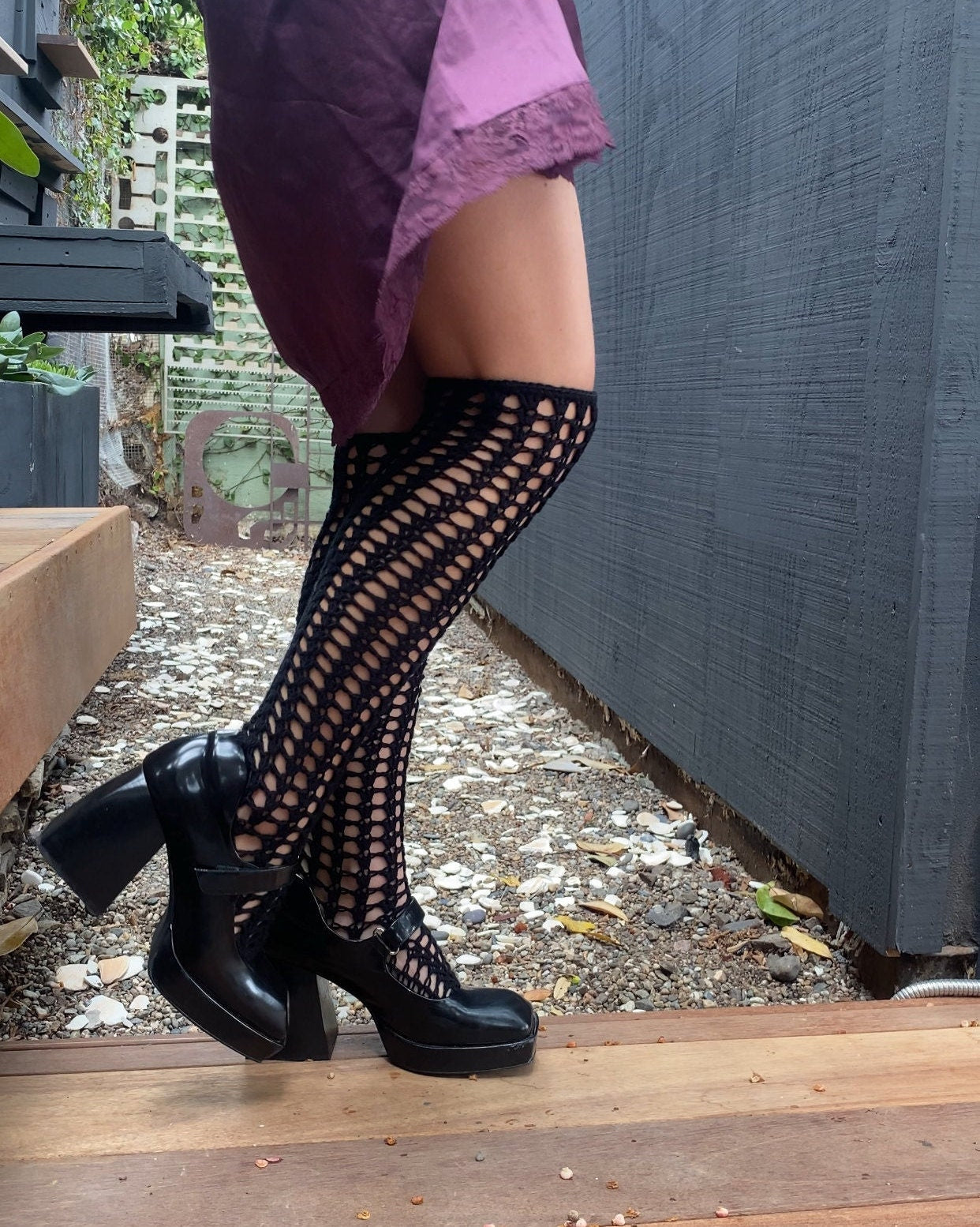 Tuberose Lace Knee Socks *