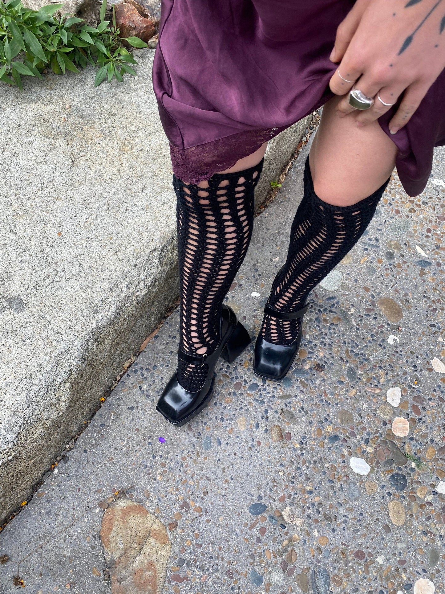 Tuberose Lace Knee Socks *