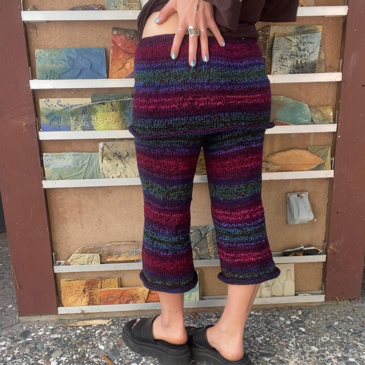 Opal Knit Foldover Capri Pants *
