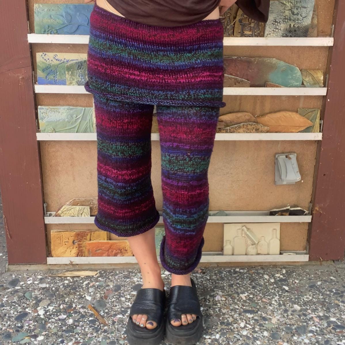Opal Knit Foldover Capri Pants *