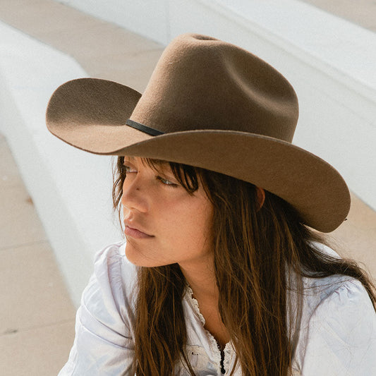Karina Wool Cowboy Hat - Oak Made by Minga