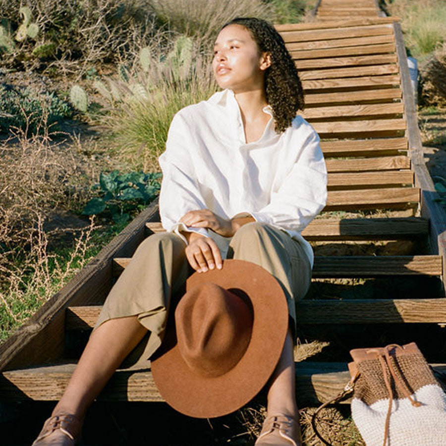 The Dre Western Rancher Hat - Terracotta Made by Minga