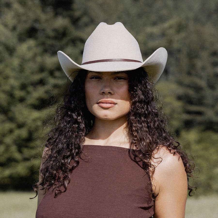 Karina Wool Cowboy Hat - Taupe Made by Minga