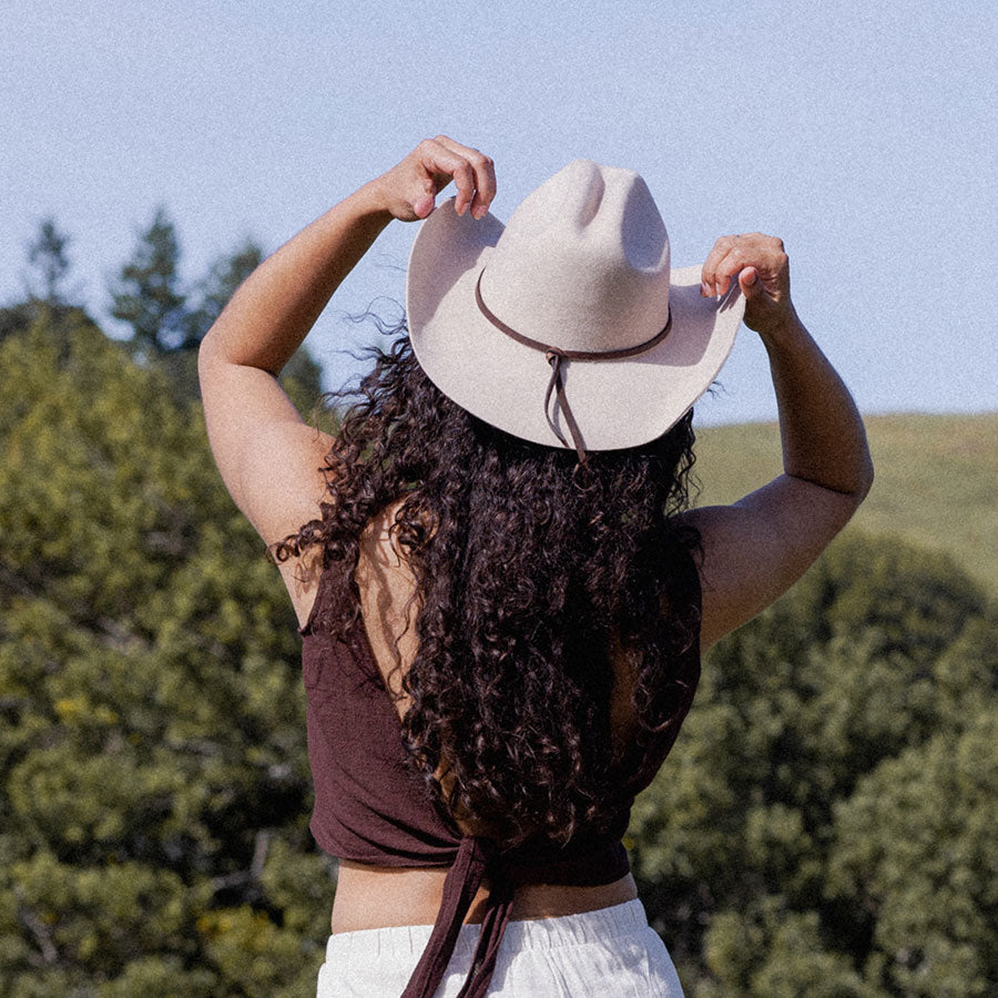 Karina Wool Cowboy Hat - Taupe Made by Minga